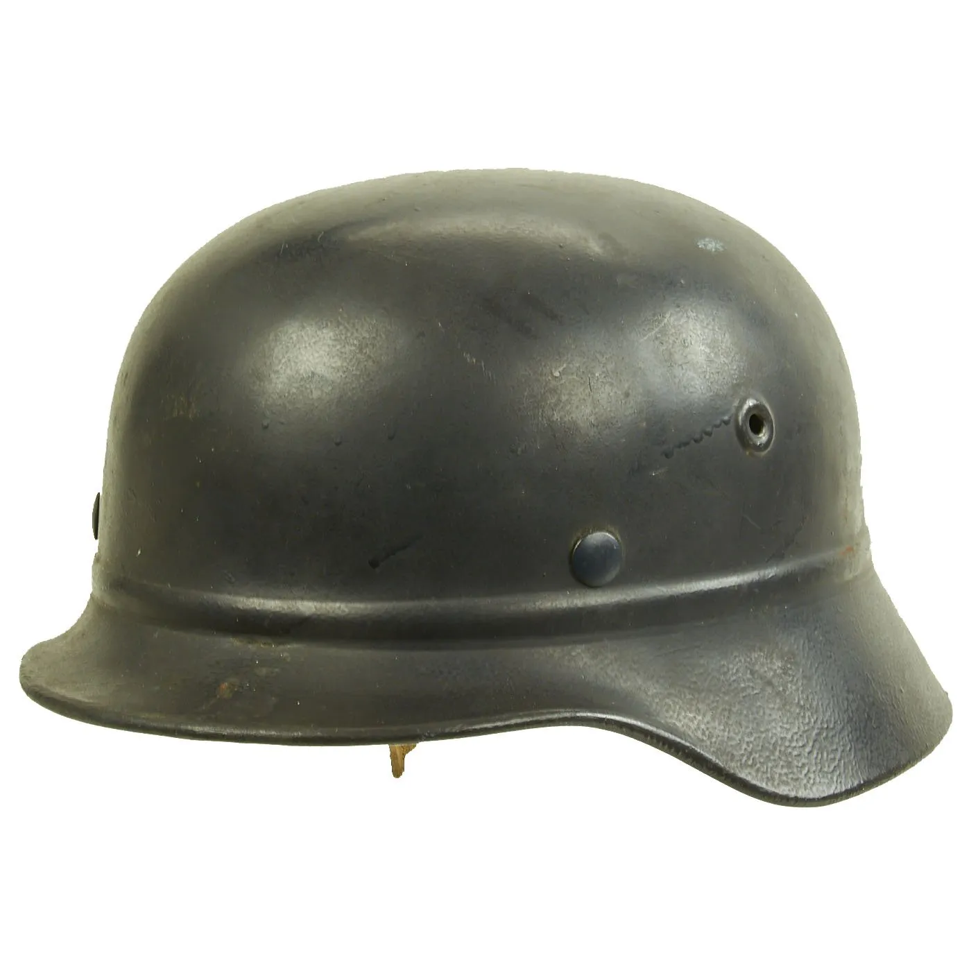 Original German WWII Civic Beaded M40 Steel Helmet - Q66