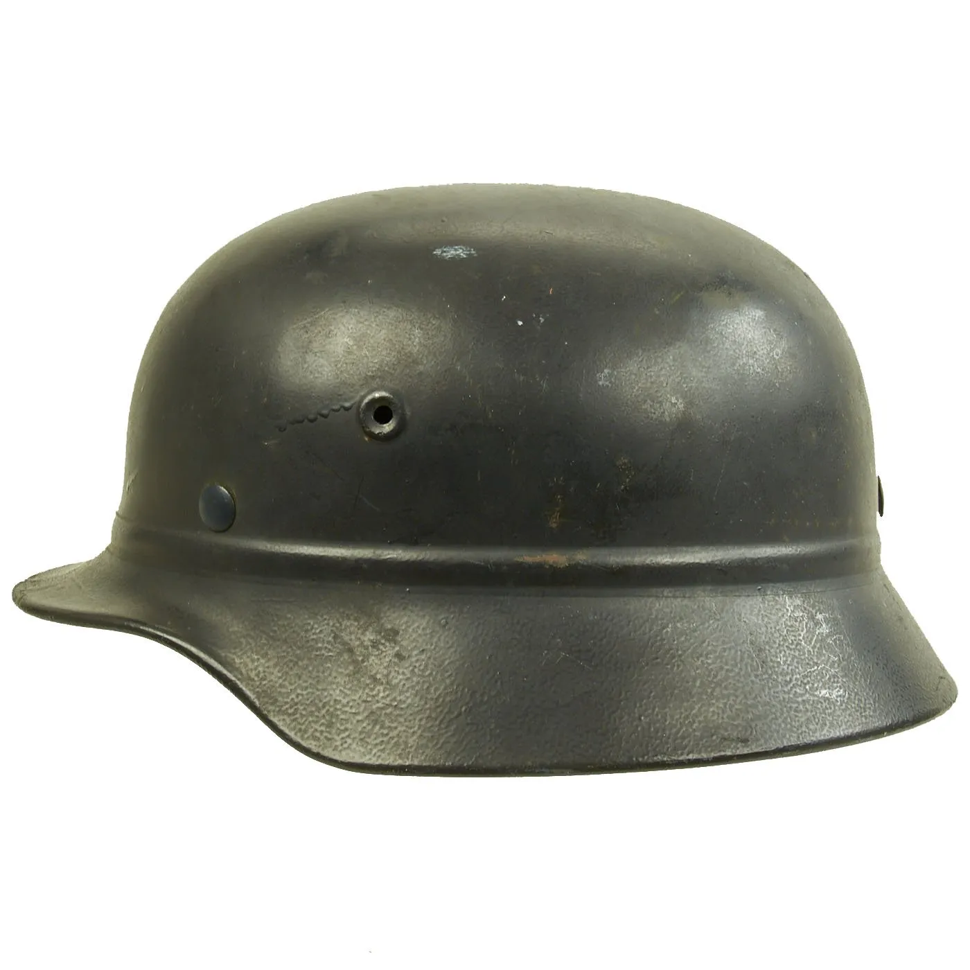 Original German WWII Civic Beaded M40 Steel Helmet - Q66