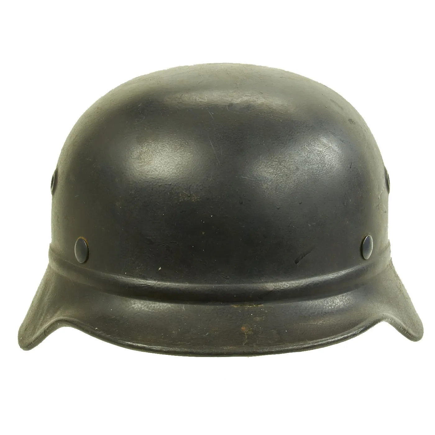 Original German WWII Civic Beaded M40 Steel Helmet - Q66