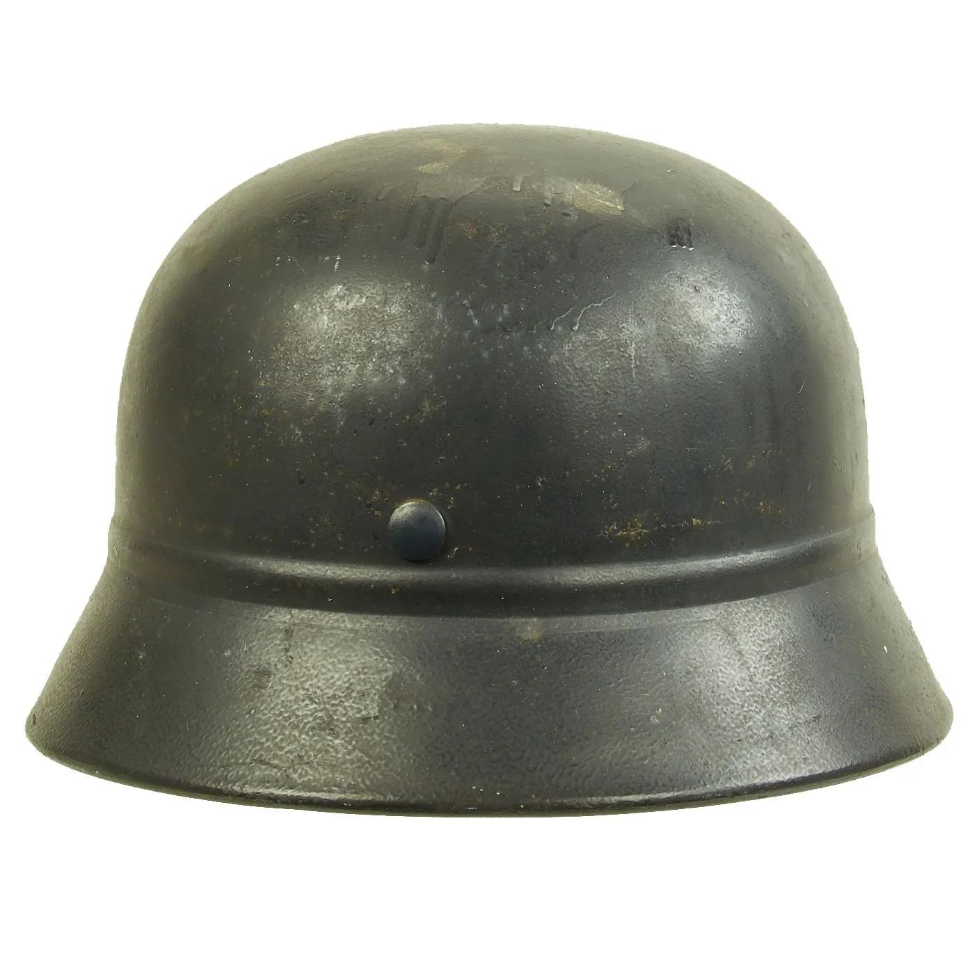 Original German WWII Civic Beaded M40 Steel Helmet - Q66