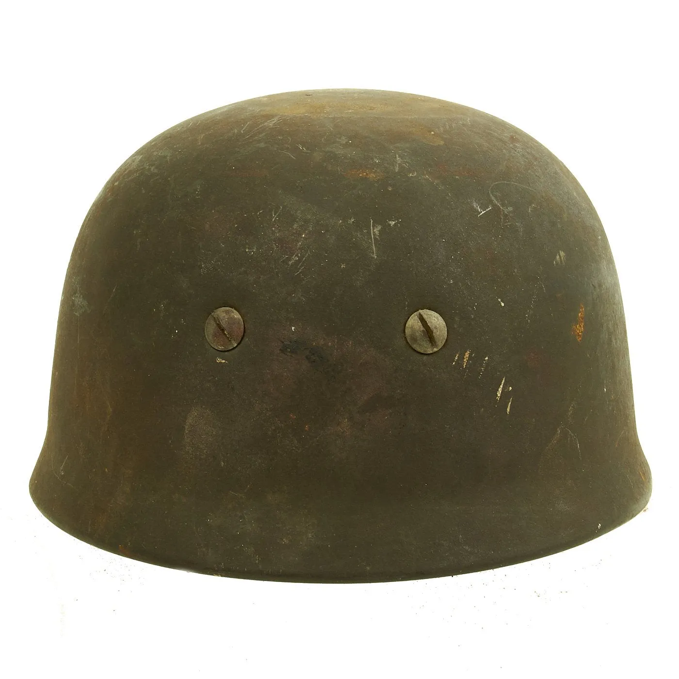 Original German WWII M38 Luftwaffe Fallschirmjäger Paratrooper Helmet with Chinstrap & Partial Liner - ckl68