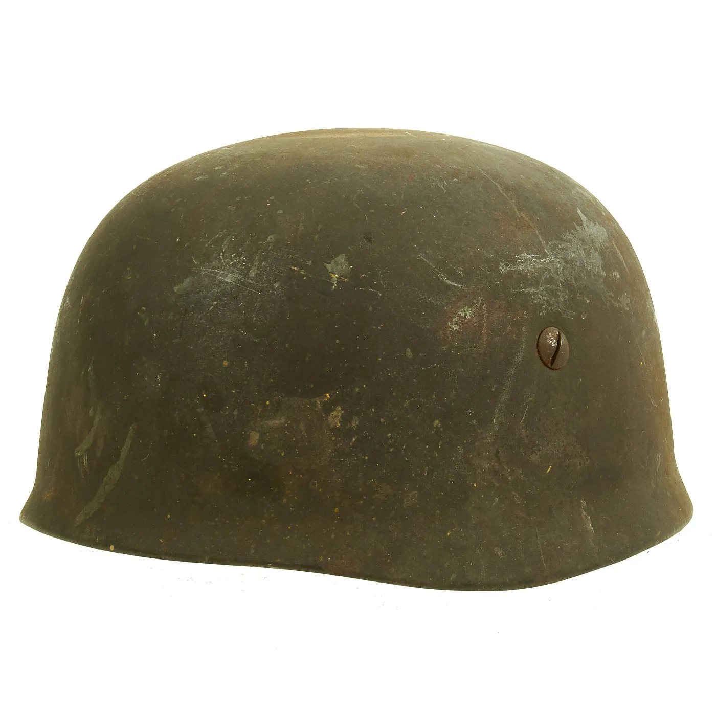 Original German WWII M38 Luftwaffe Fallschirmjäger Paratrooper Helmet with Chinstrap & Partial Liner - ckl68