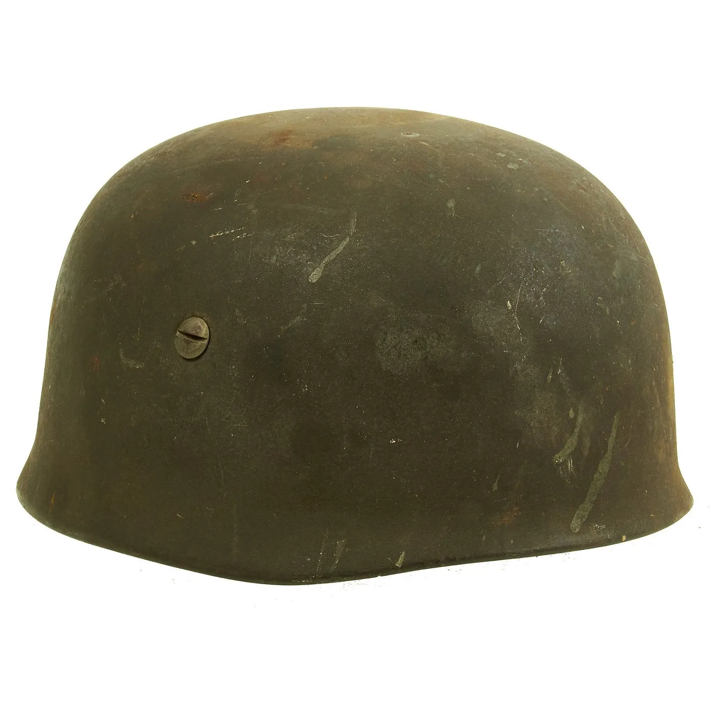 Original German WWII M38 Luftwaffe Fallschirmjäger Paratrooper Helmet with Chinstrap & Partial Liner - ckl68