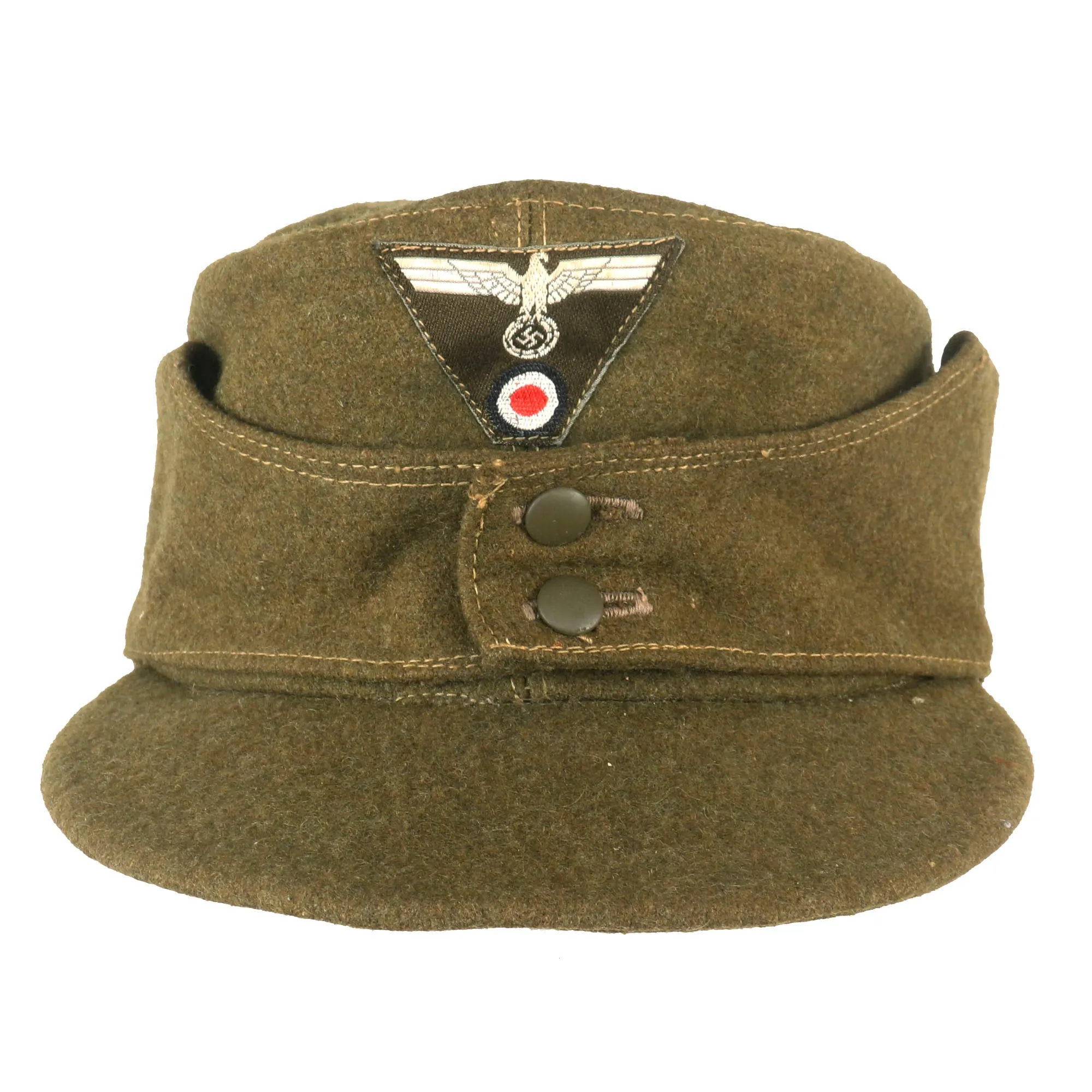 Original German WWII Organisation TODT M43 EM/NCO Feldmütze Field Cap - Size 56