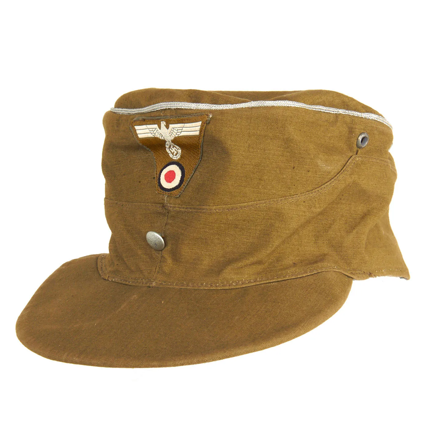 Original German WWII Organisation TODT Summer Weight Officer's M43 Feldmütze Field Cap - Size 59