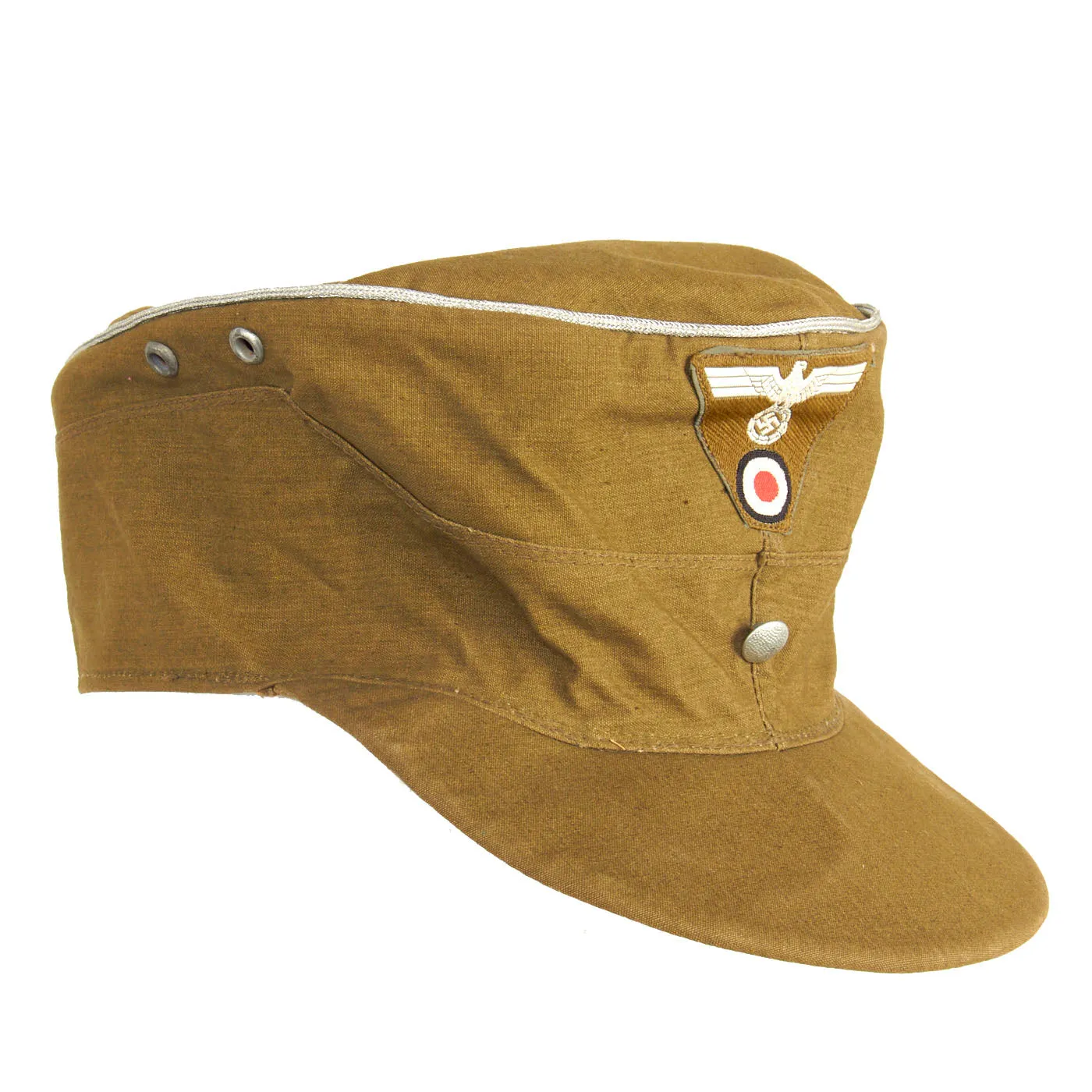 Original German WWII Organisation TODT Summer Weight Officer's M43 Feldmütze Field Cap - Size 59