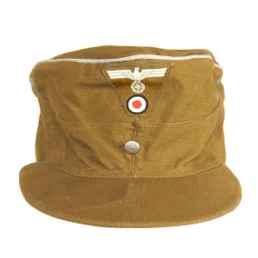 Original German WWII Organisation TODT Summer Weight Officer's M43 Feldmütze Field Cap - Size 59