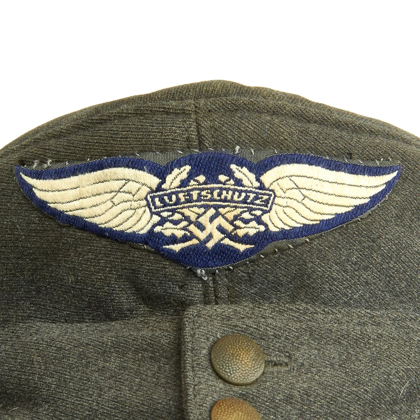 Original German WWIIT RLB Luftschutz M43 Feldmütze Field Cap