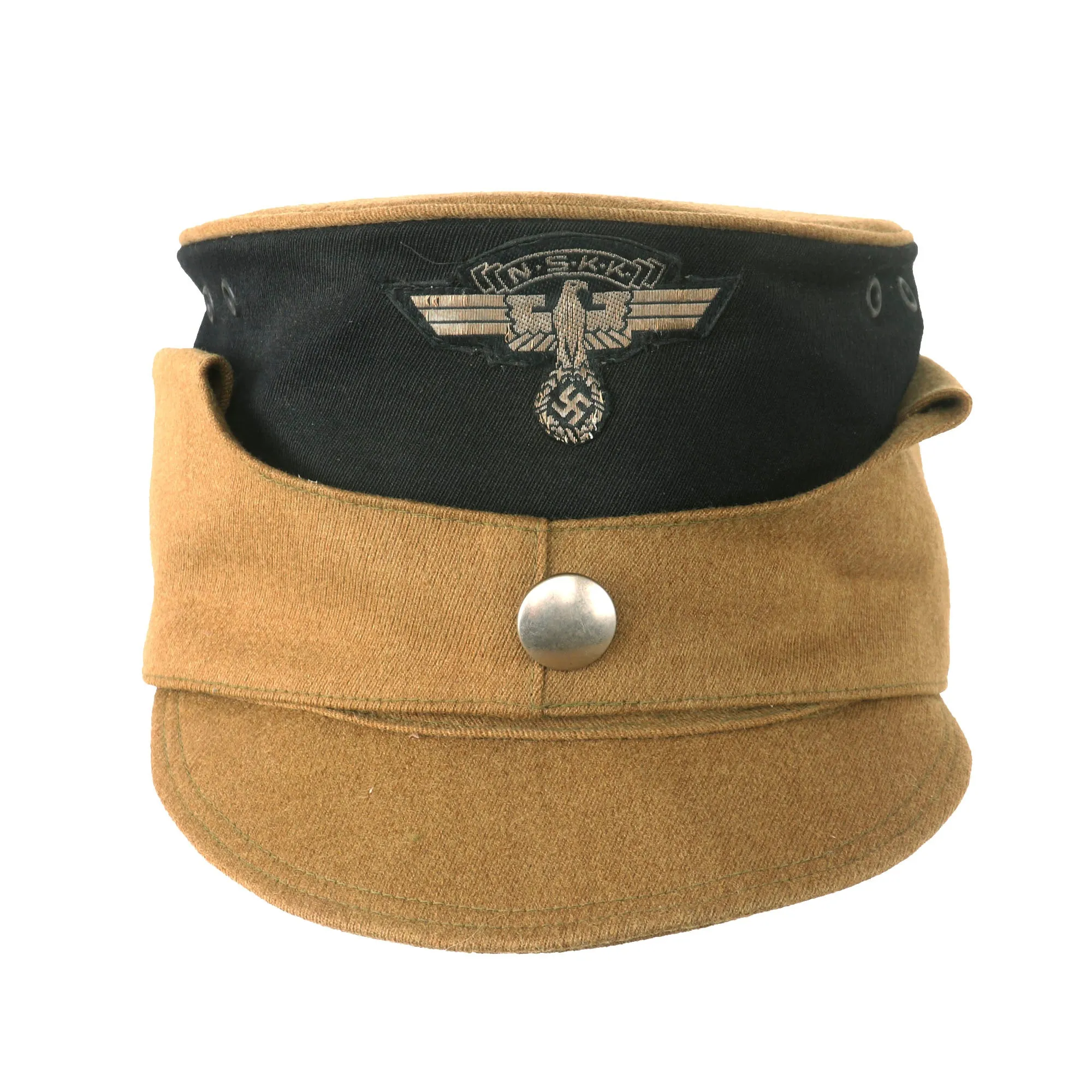 Original Rare German WWII NSKK EM/NCO Tuchmütze Service Kepi - Coffee Can Cap