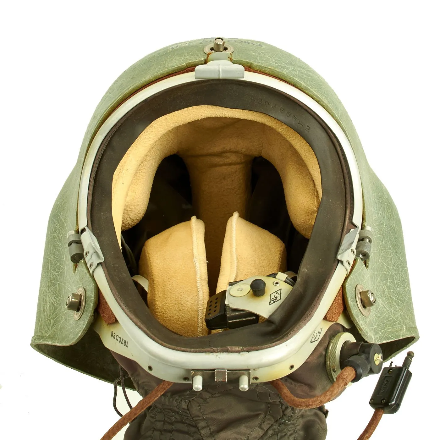 Original U.S. Cold War K-1 High Altitude Partial Pressure Helmet with Original Faceplate - Lockheed U-2 Spy Plane