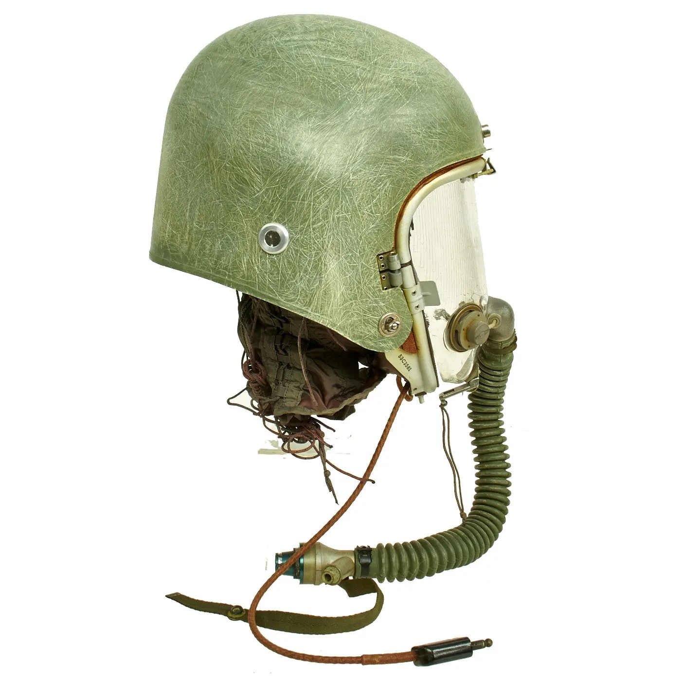 Original U.S. Cold War K-1 High Altitude Partial Pressure Helmet with Original Faceplate - Lockheed U-2 Spy Plane