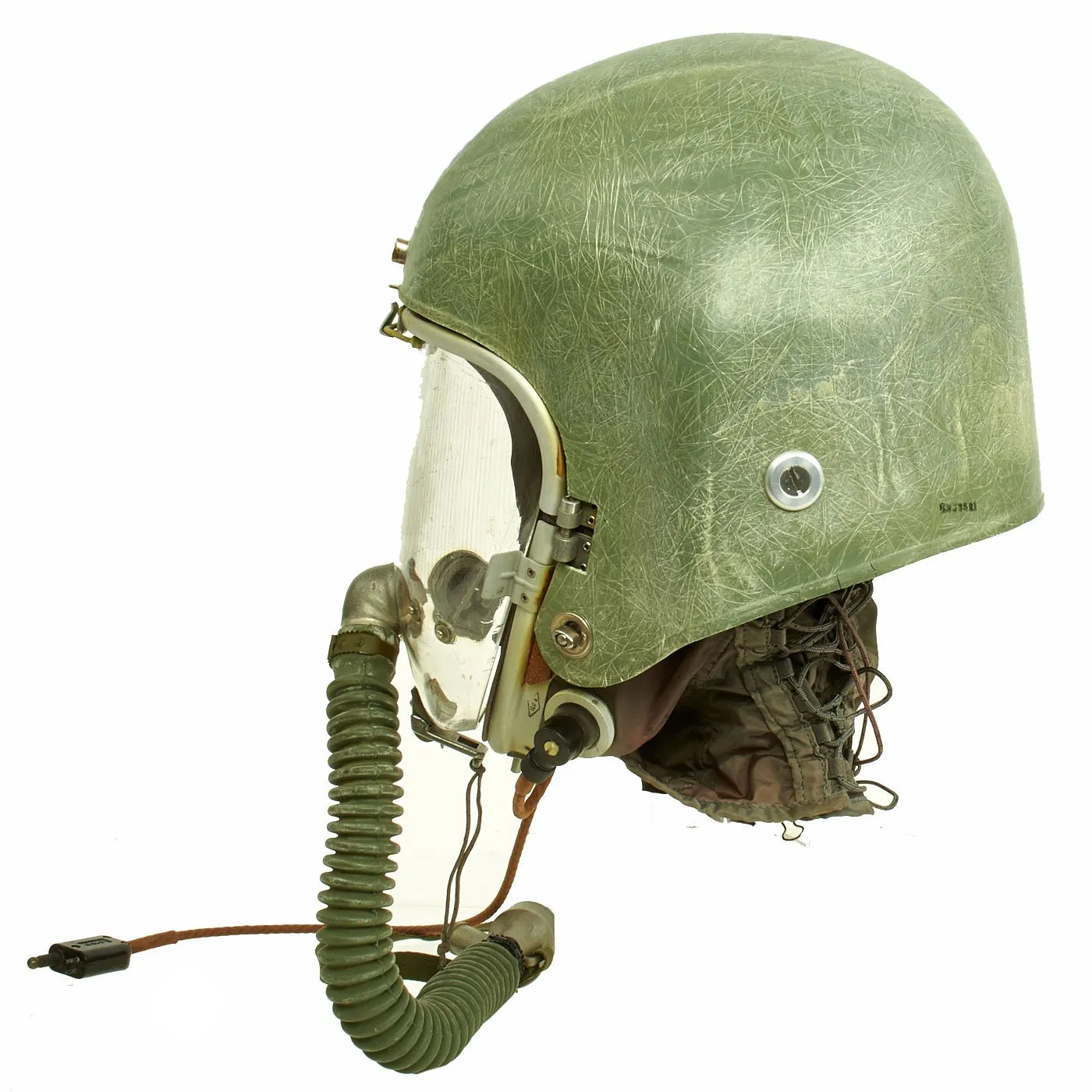 Original U.S. Cold War K-1 High Altitude Partial Pressure Helmet with Original Faceplate - Lockheed U-2 Spy Plane