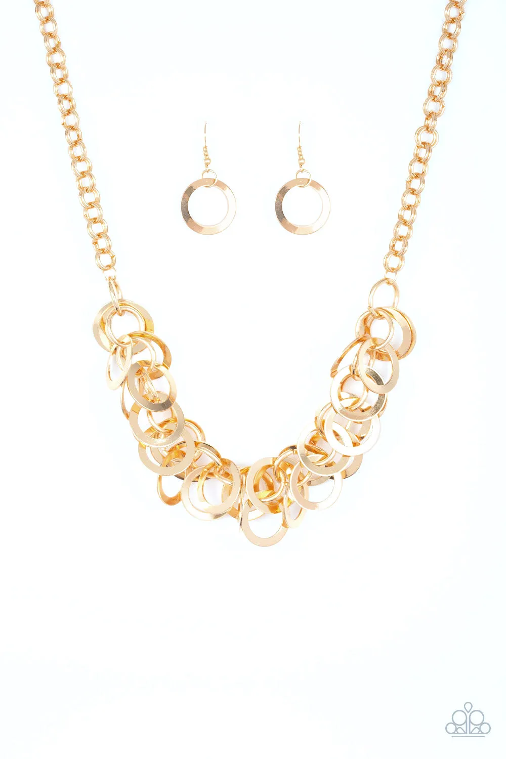 Paparazzi Accessories  - Ringing In The Bling #L694 - Gold Necklace