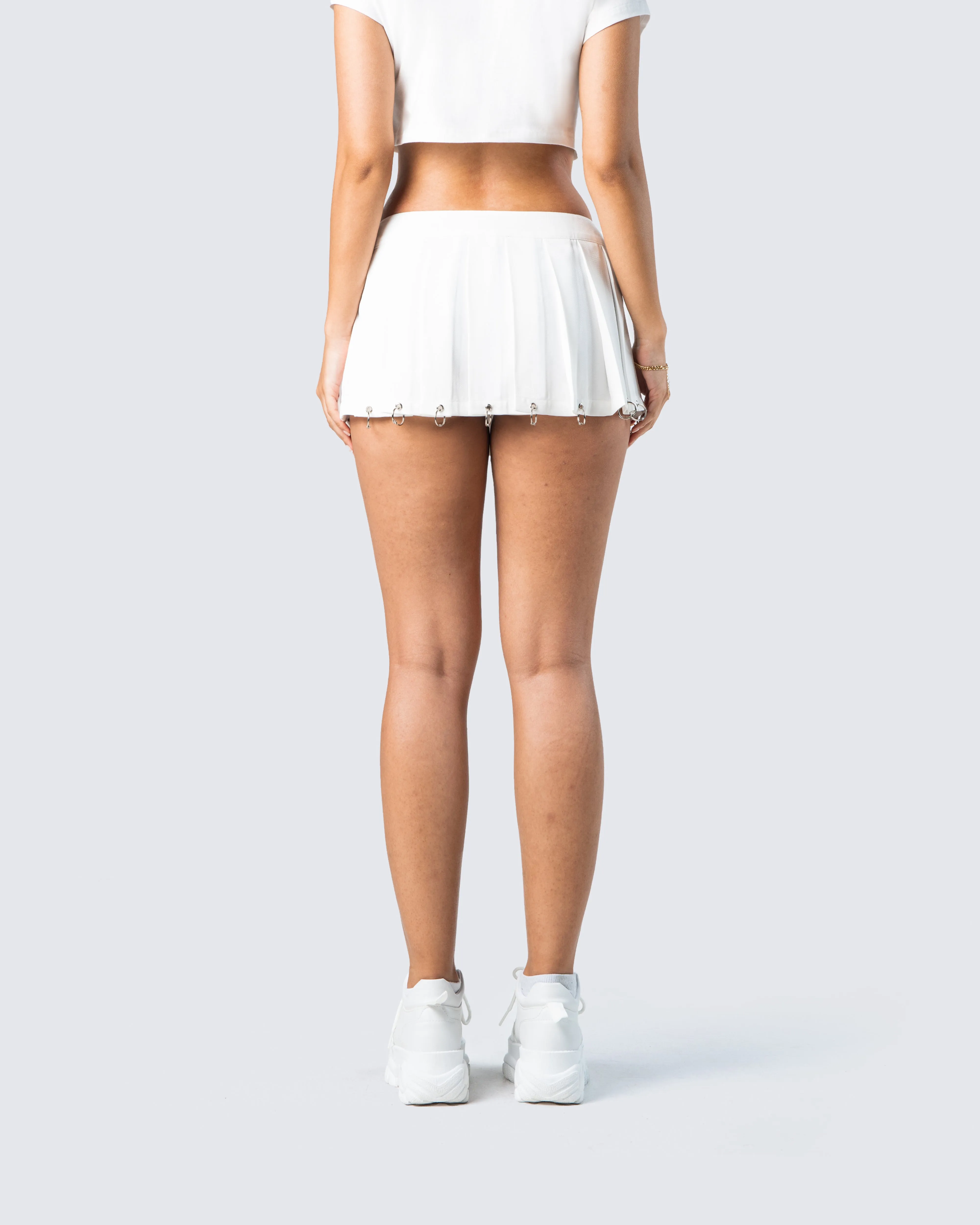 Petra White Micro Mini Skirt