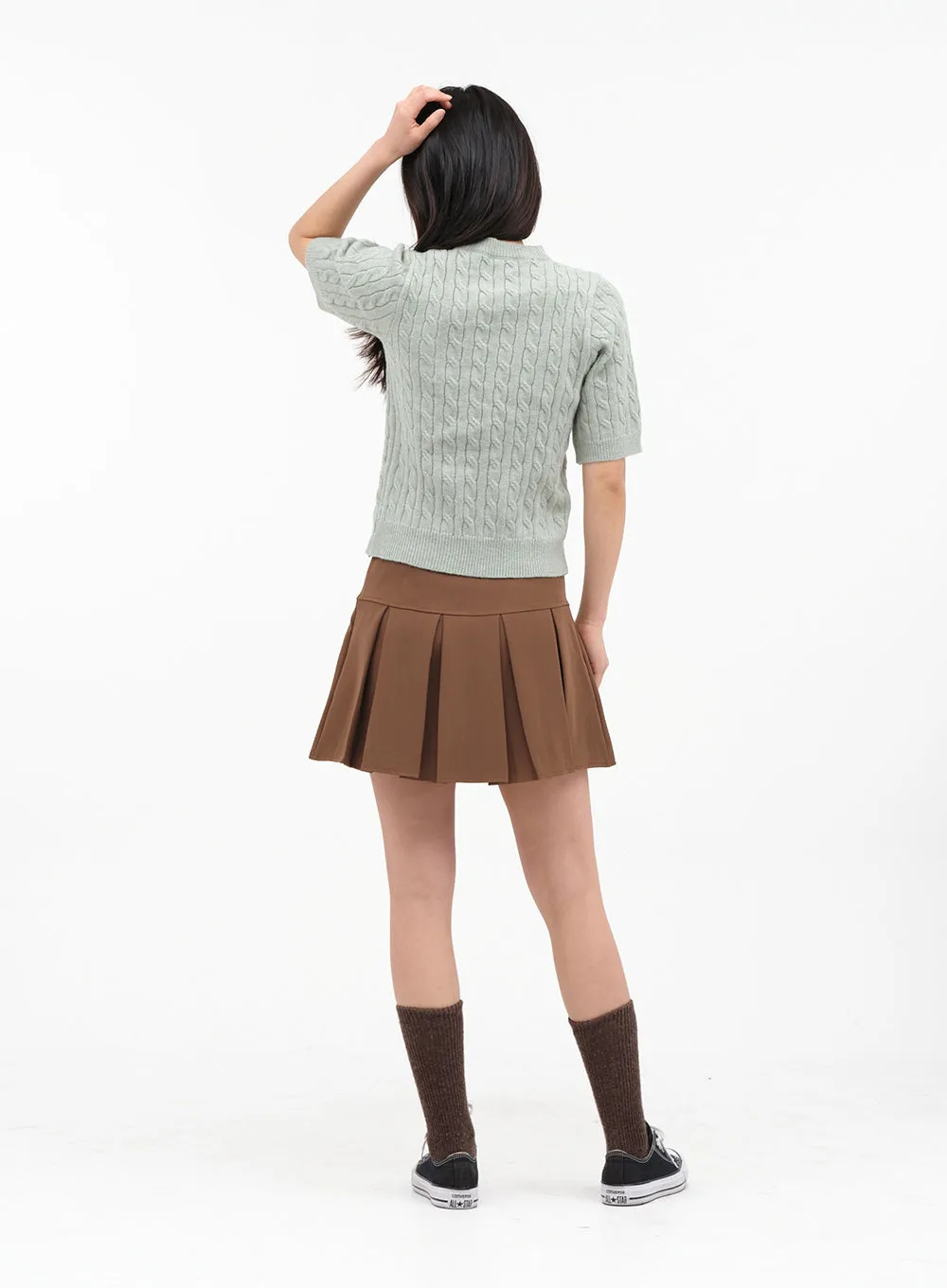 Pleated Mini Skirt K0302