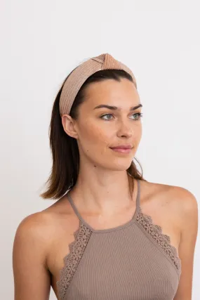 Pleated Shimmery Metallic Ombre Knotted Headband ✨