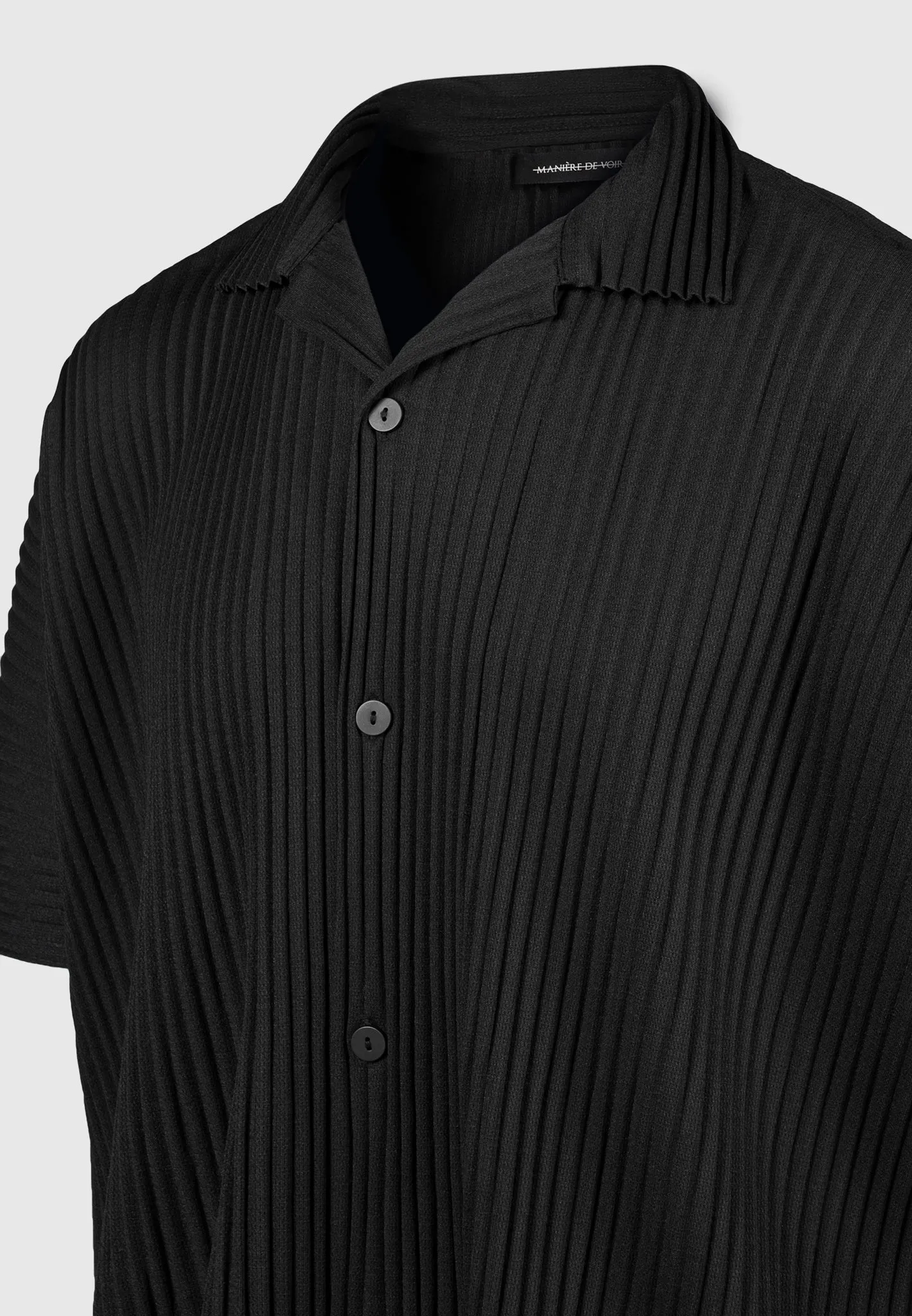 Pleated Shirt - Black