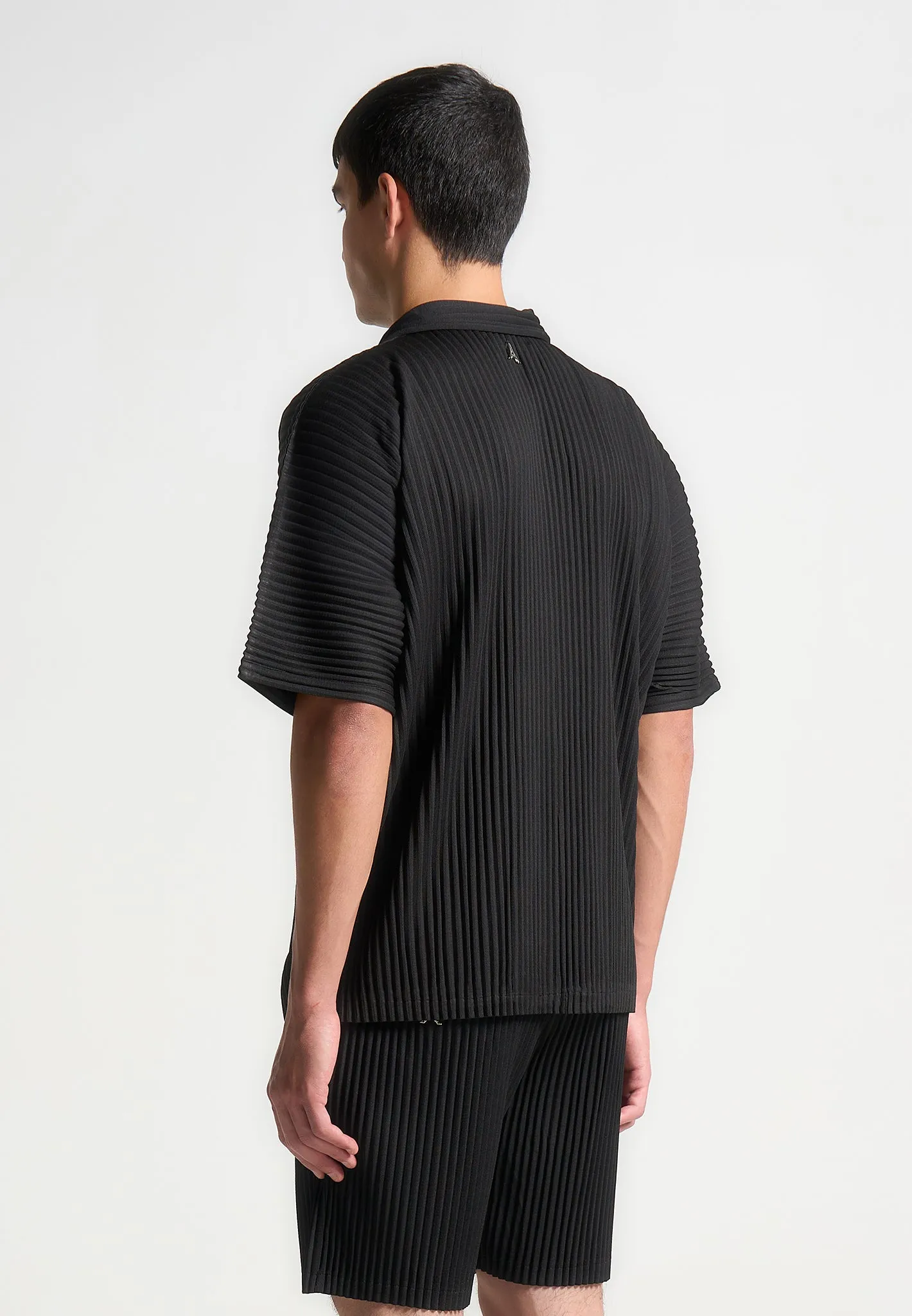 Pleated Shirt - Black