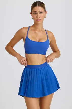 Pleated Tennis Skirt in Cobalt