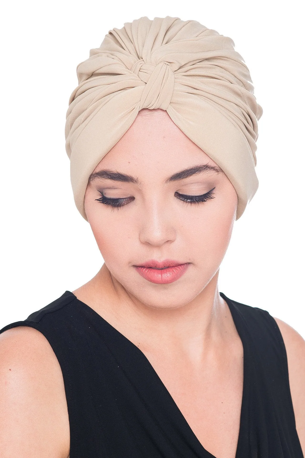 Pleated W Pattern Turban