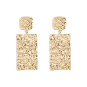 Pre Order:  Geometric Retro Creative Alloy Pleated Earrings