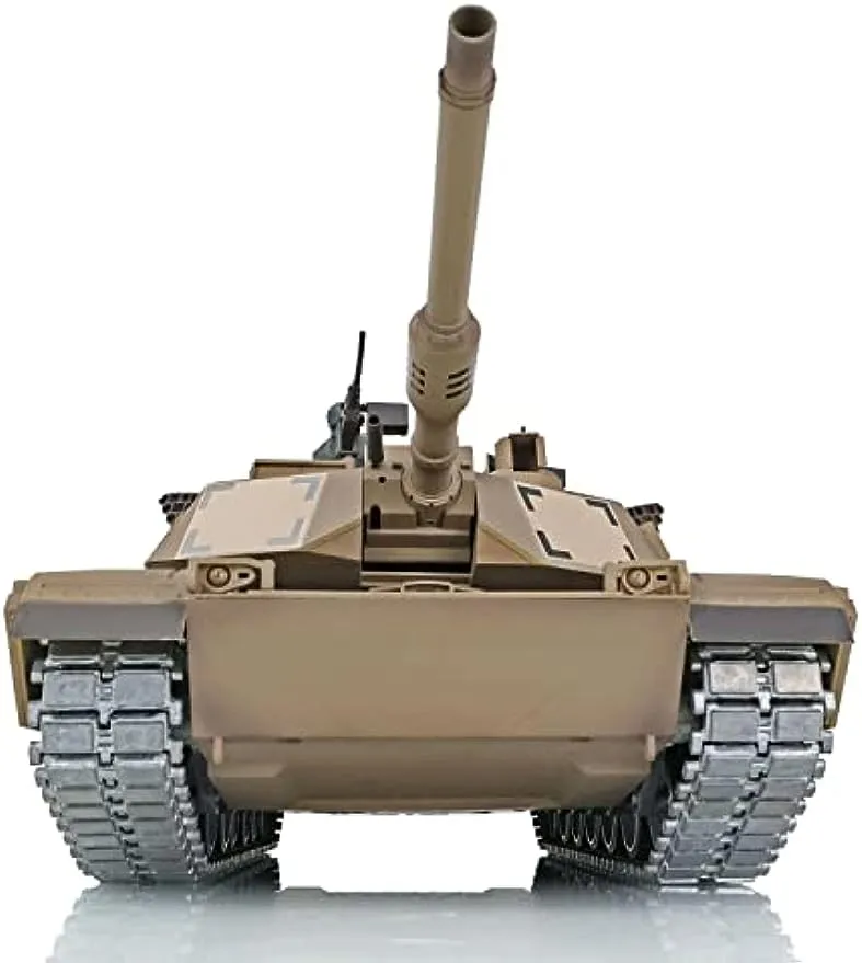 Pro Ver 1/16 Henglong Tk7.0 Abrams M1A2 Rc Tank Ir Battle Bb Shooting 3918 360° Turret Barrel Recoil Metal Wheels