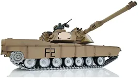 Pro Ver 1/16 Henglong Tk7.0 Abrams M1A2 Rc Tank Ir Battle Bb Shooting 3918 360° Turret Barrel Recoil Metal Wheels