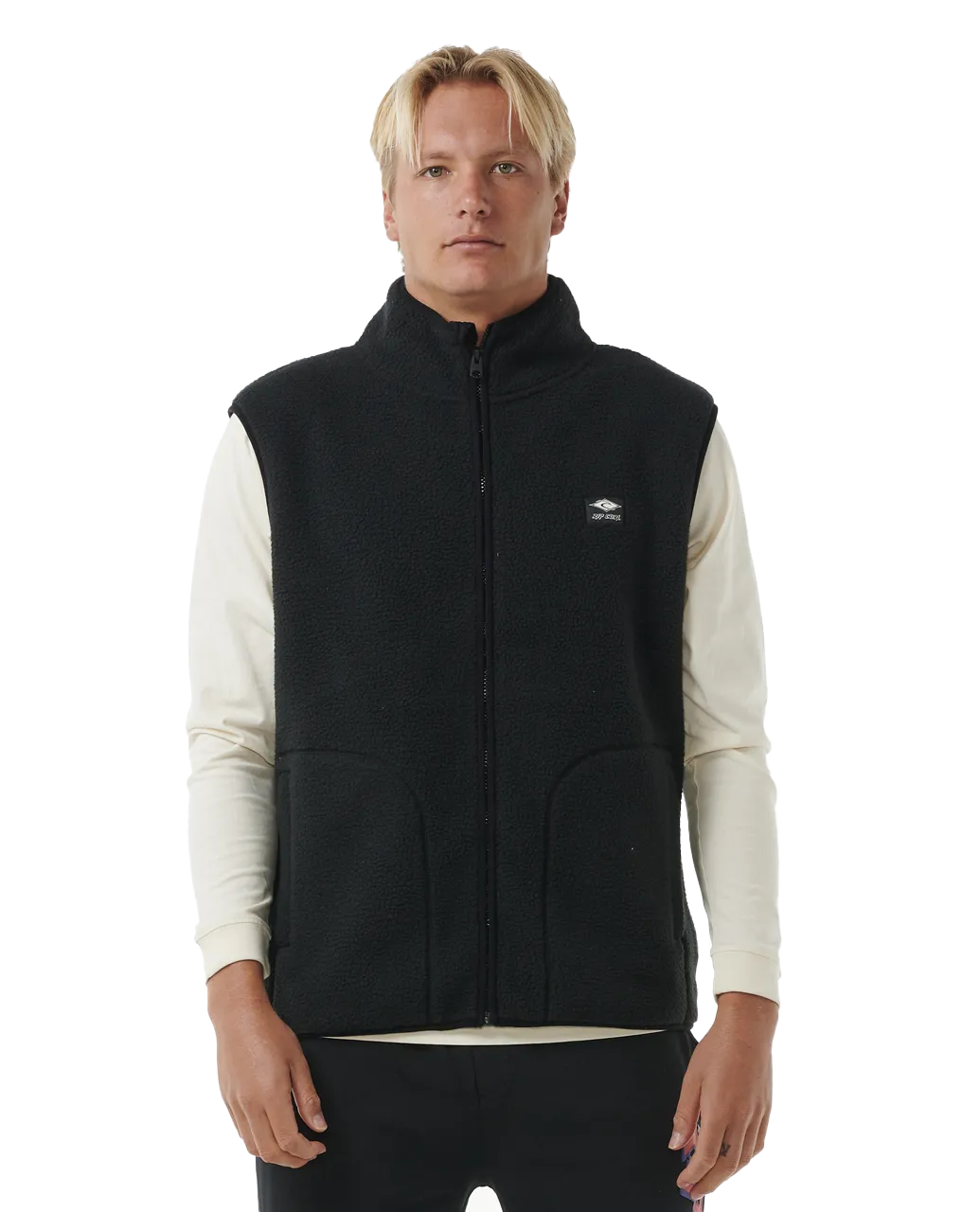 Quest Polar Fleece Gilet in Black