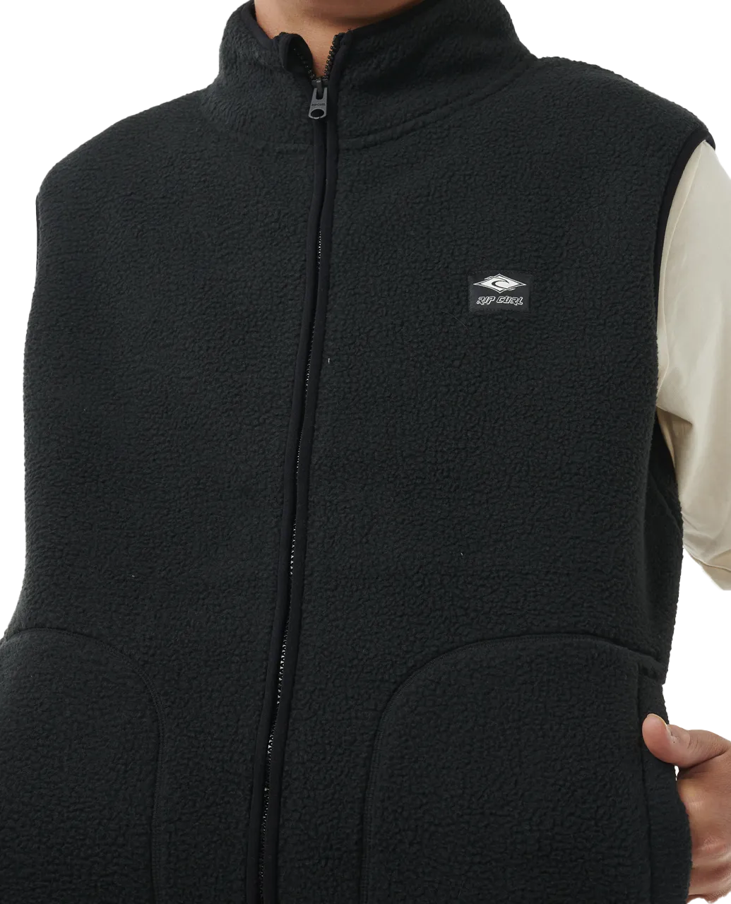 Quest Polar Fleece Gilet in Black