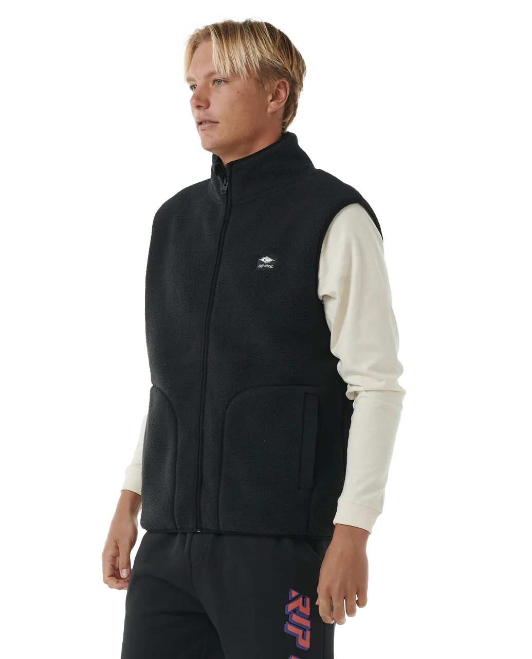 Quest Polar Fleece Gilet in Black