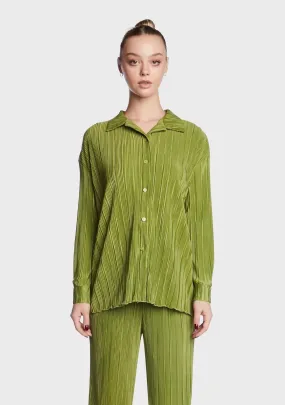 Raquel Pleated Plisse Shirt