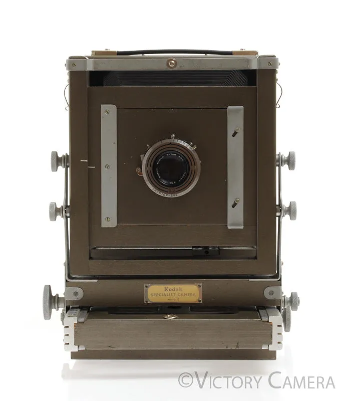 Rare Kodak Specialist Mod. 2 5x7 Gray Wooden Field Camera w/ Ektar 203mm -Clean-