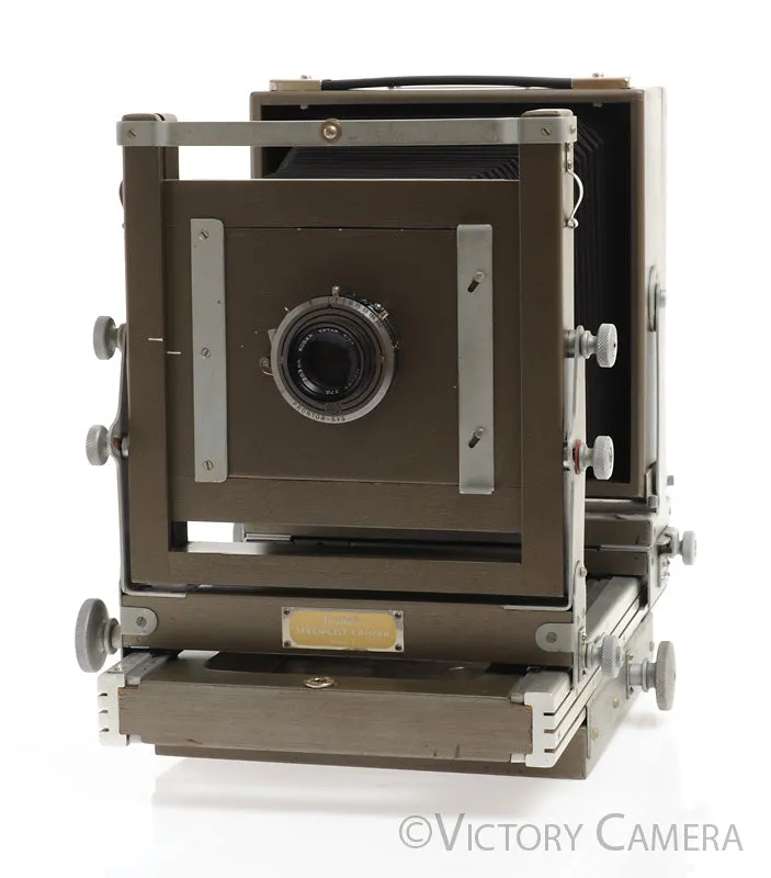 Rare Kodak Specialist Mod. 2 5x7 Gray Wooden Field Camera w/ Ektar 203mm -Clean-