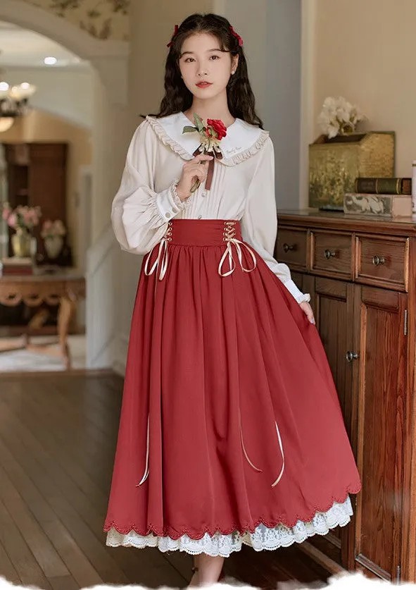 Retro Academia Blouse Skirt Set