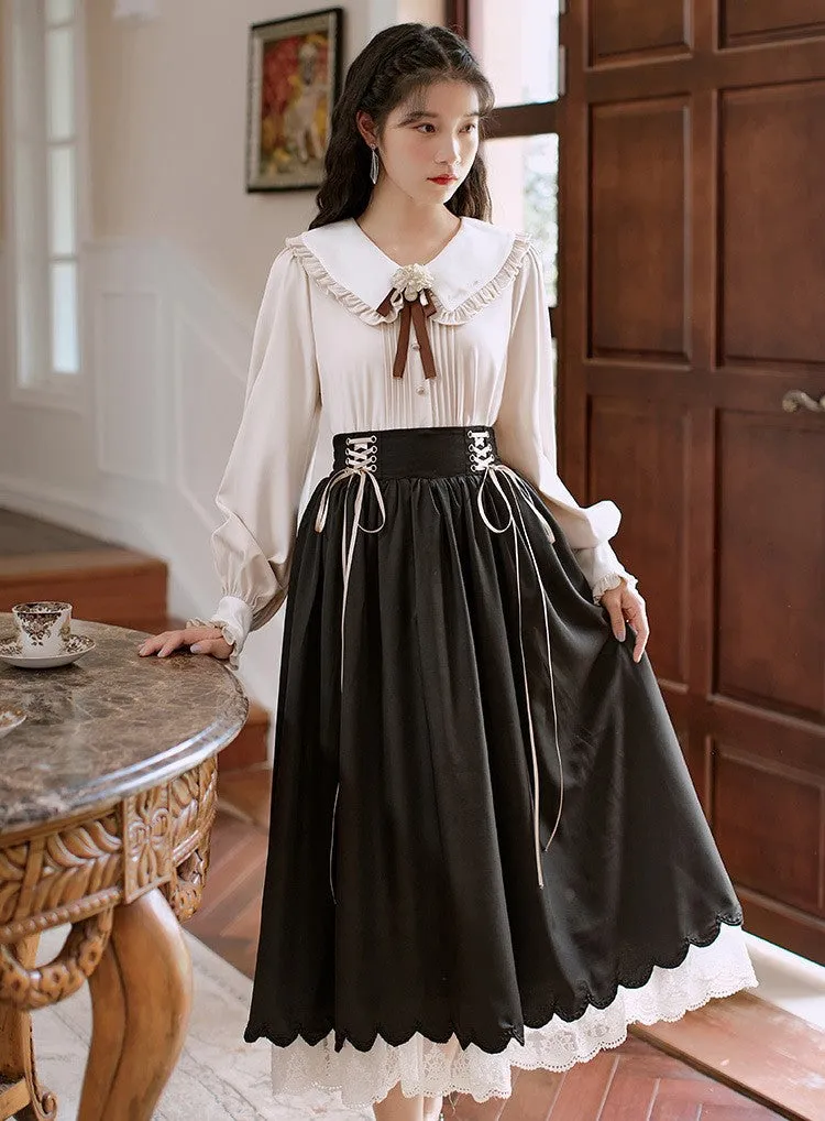 Retro Academia Blouse Skirt Set