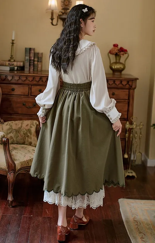 Retro Academia Blouse Skirt Set