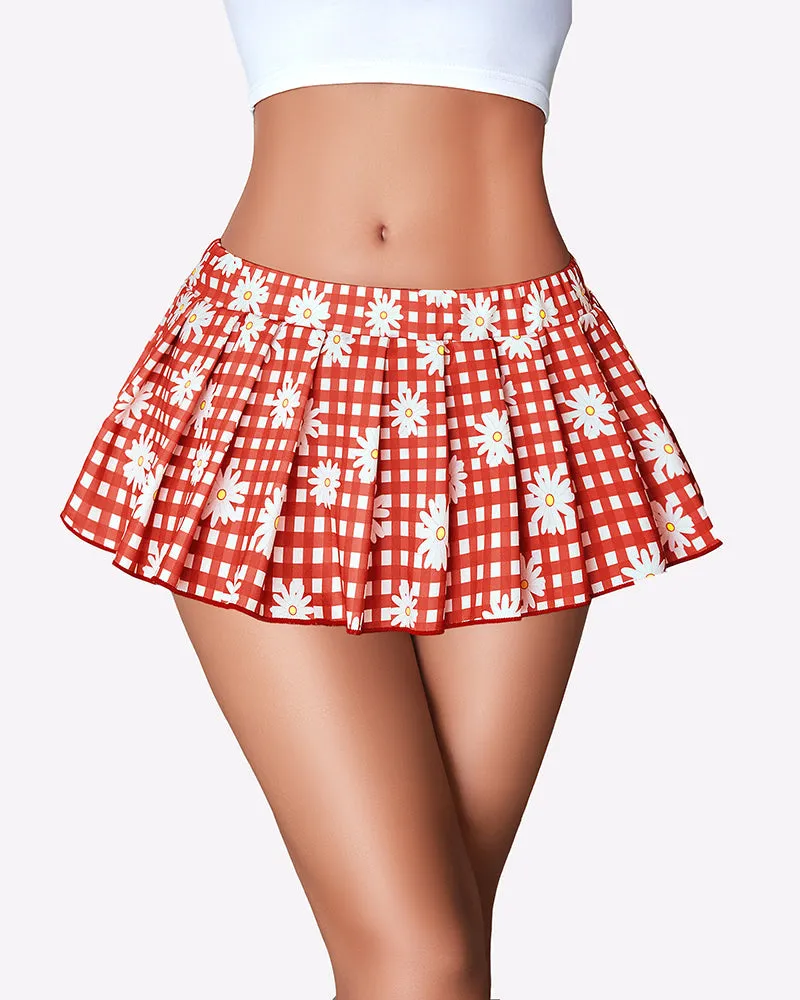 Role Play Pleated Mini Skirt