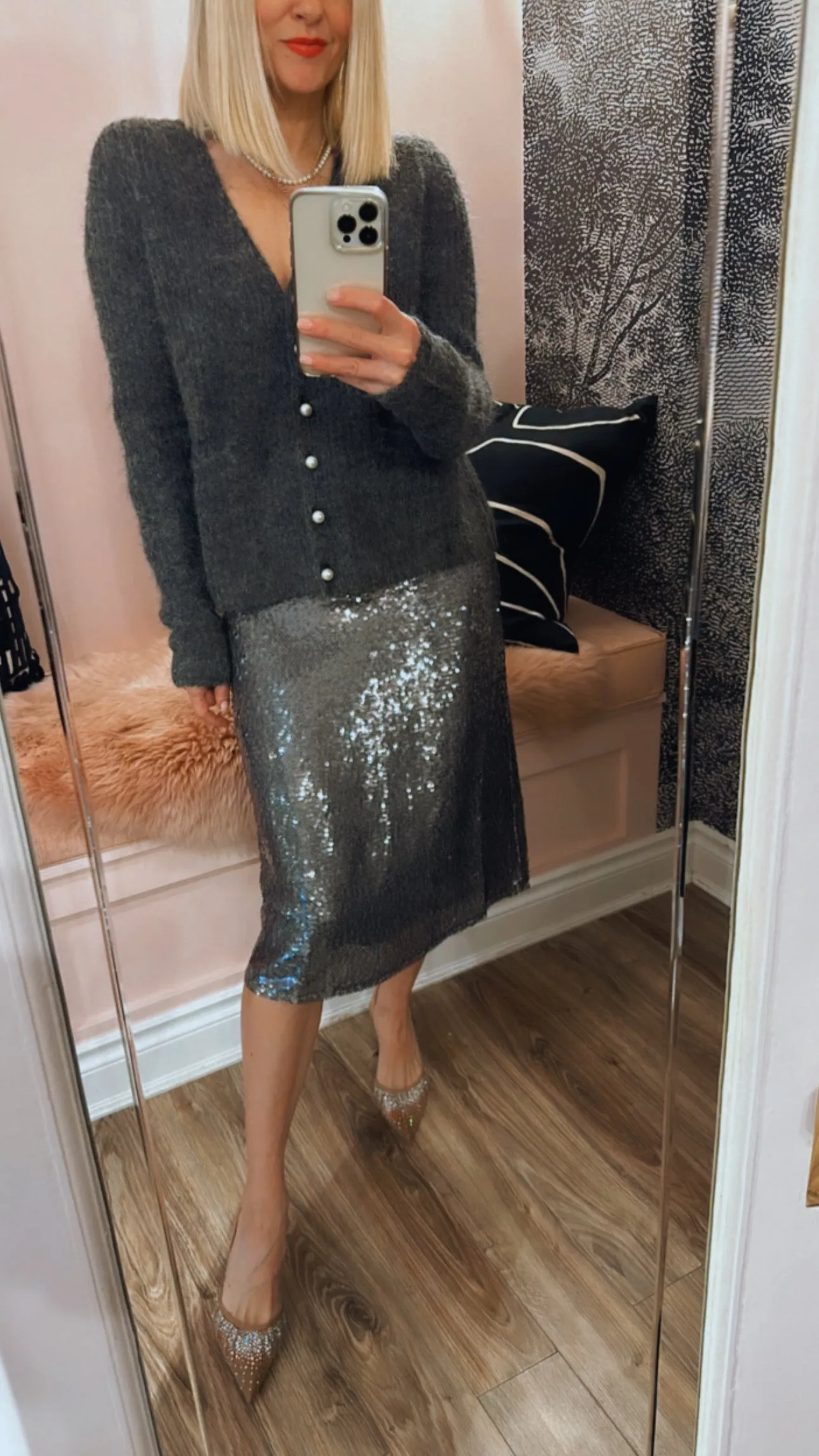 Shimmer Sequin Skirt