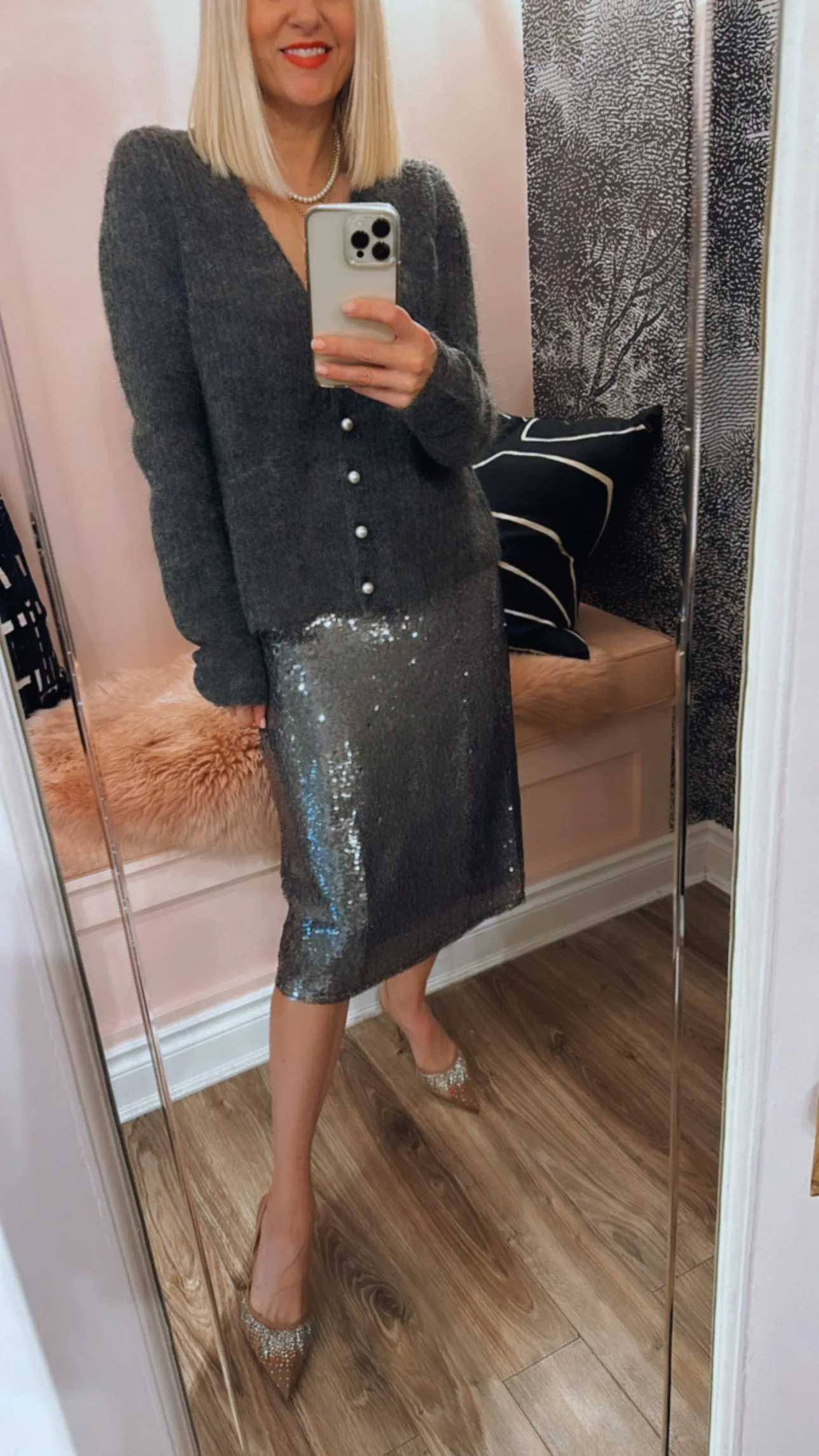 Shimmer Sequin Skirt