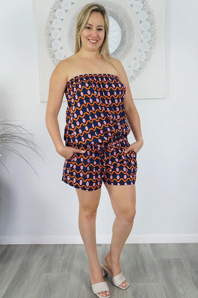 Short Jumpsuit "Waves"