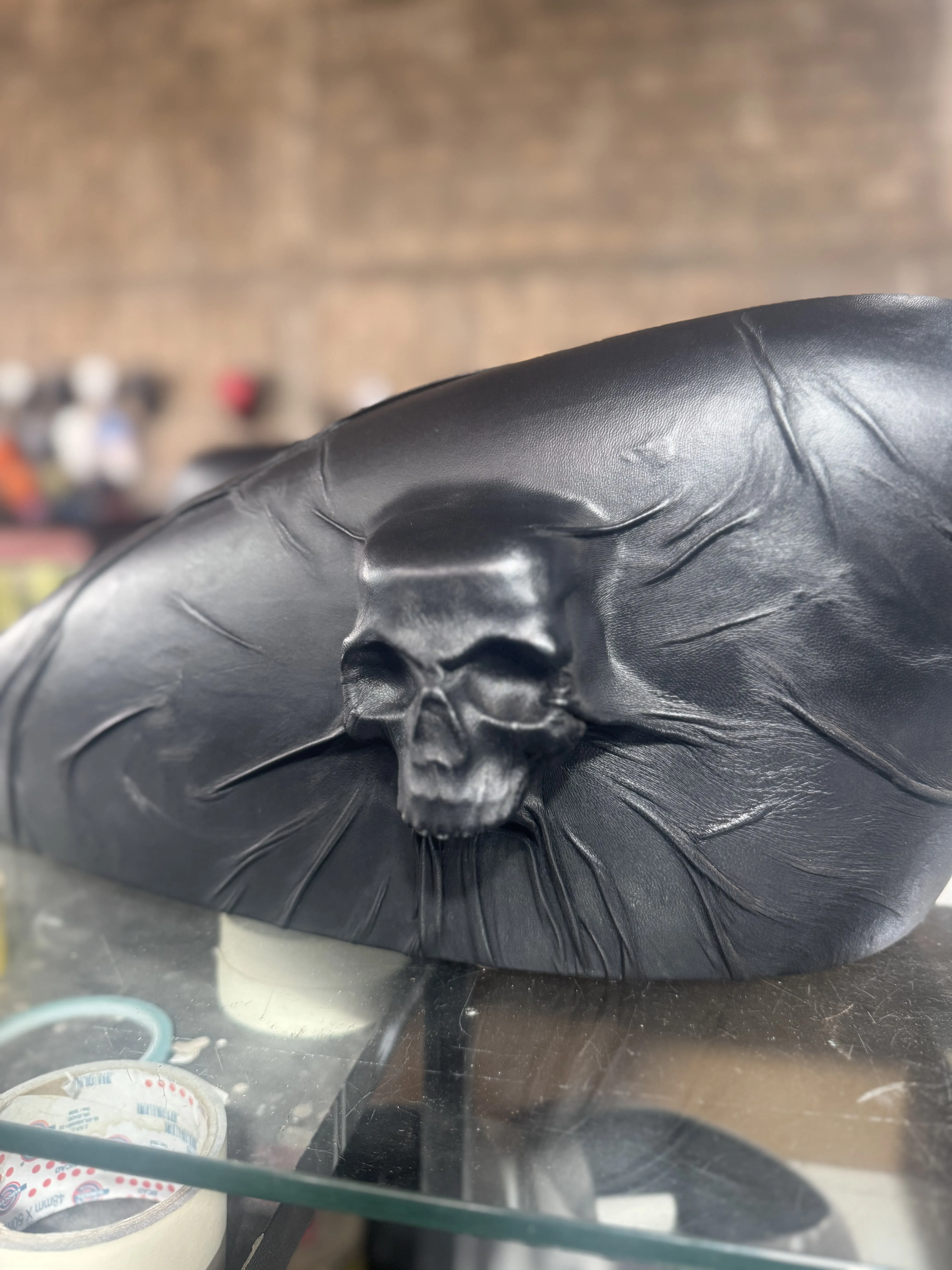 Skull in Leather - Iron