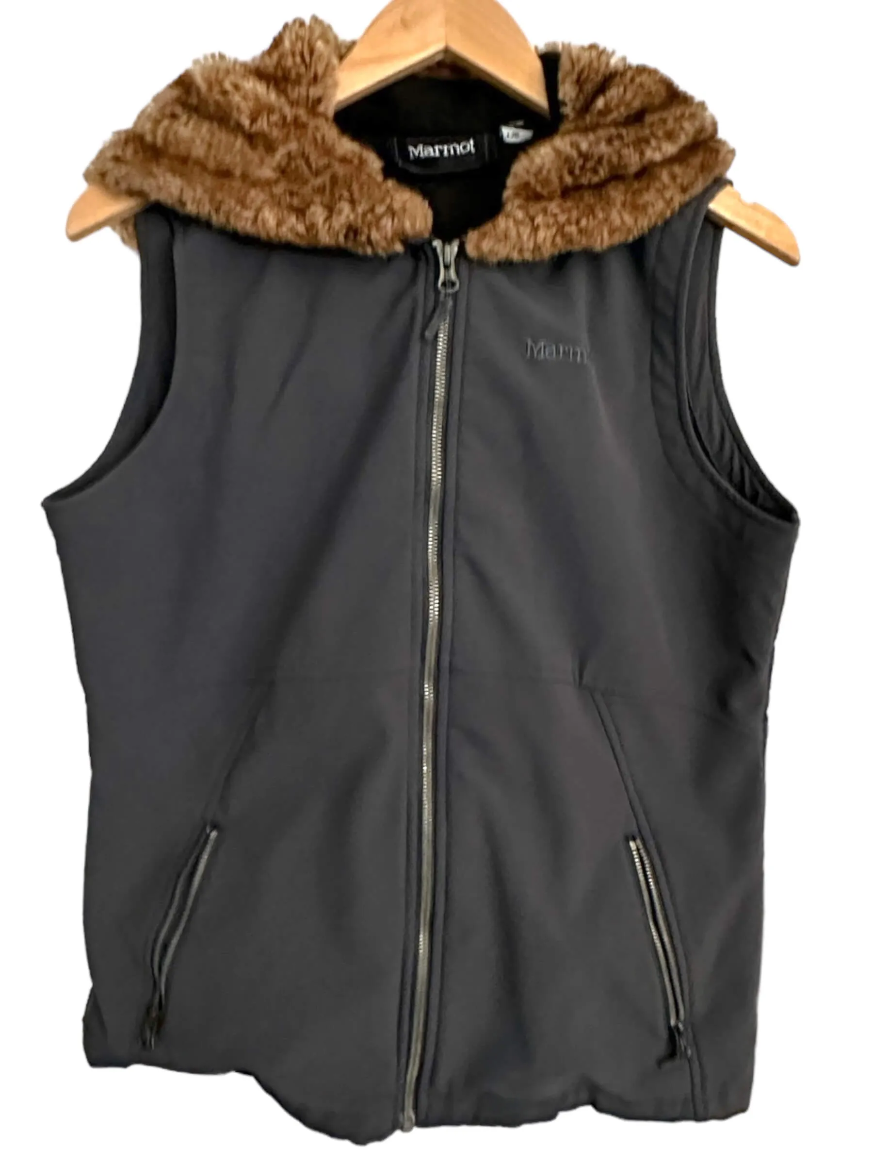 Soft Autumn Faux Fur Hooded Jacket Vest