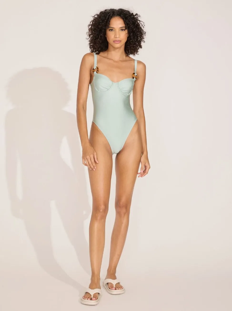 Solid & Striped: Adrienne One Piece - Sage