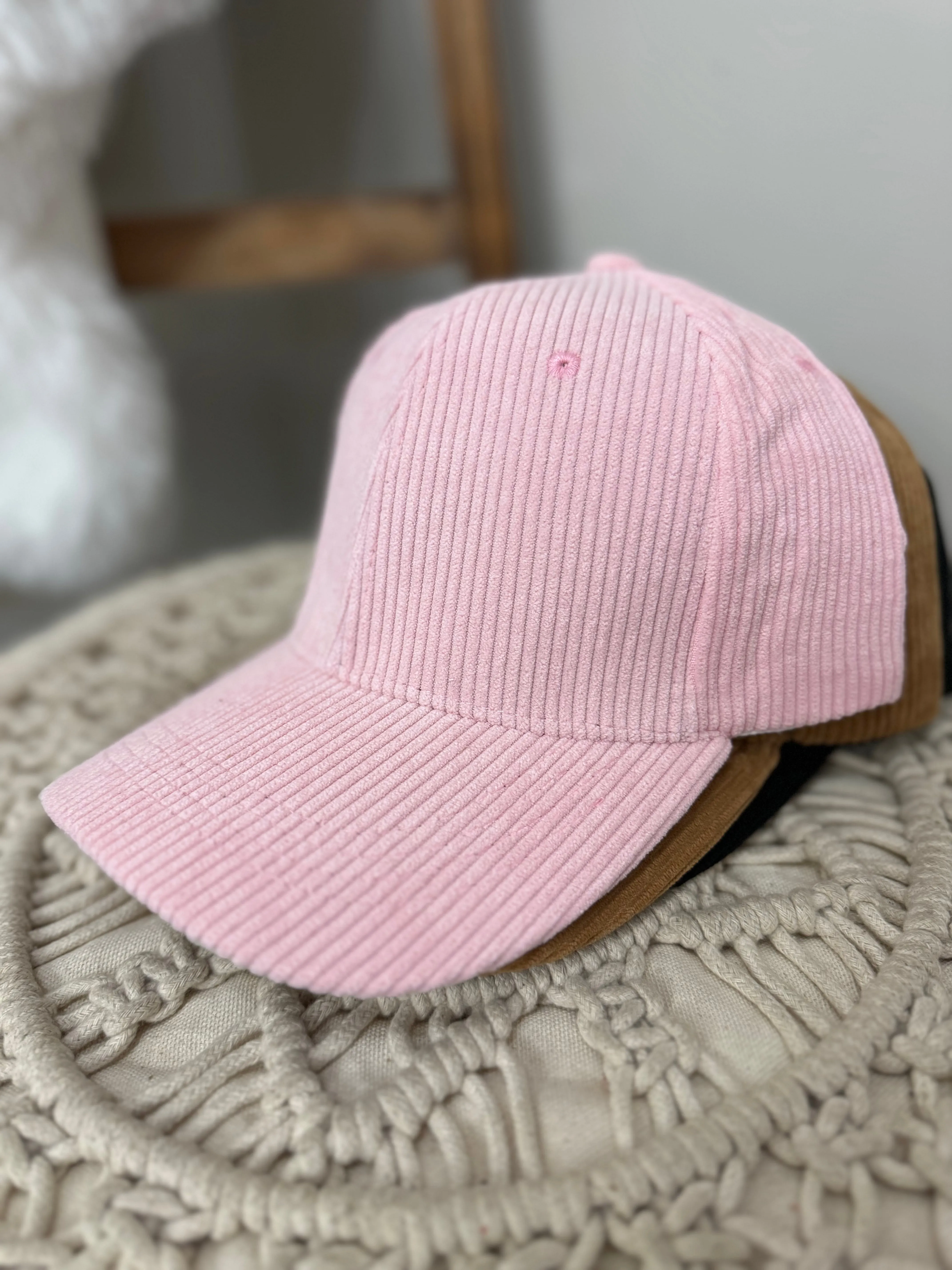 Solid Corduroy Baseball Cap