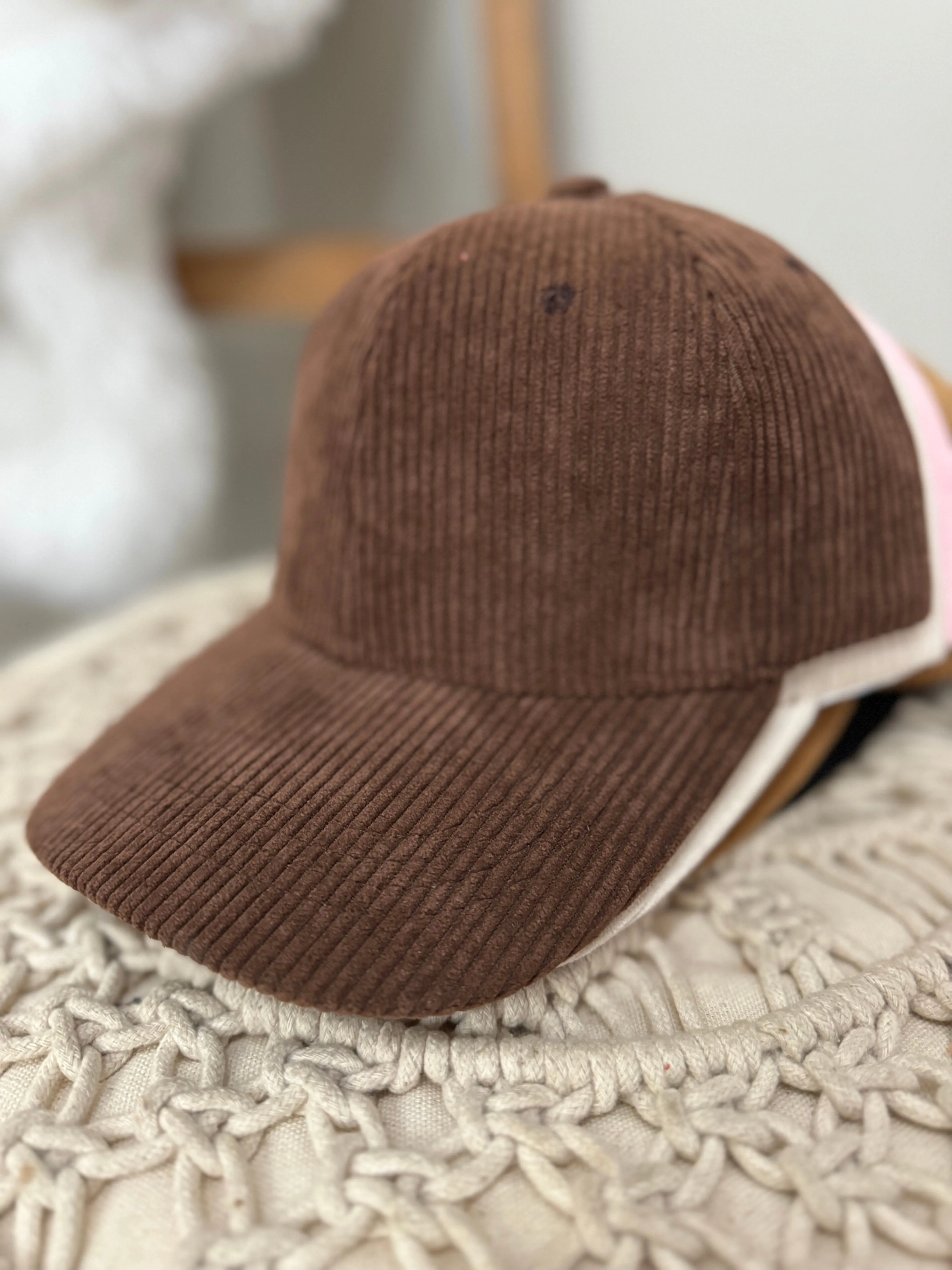 Solid Corduroy Baseball Cap