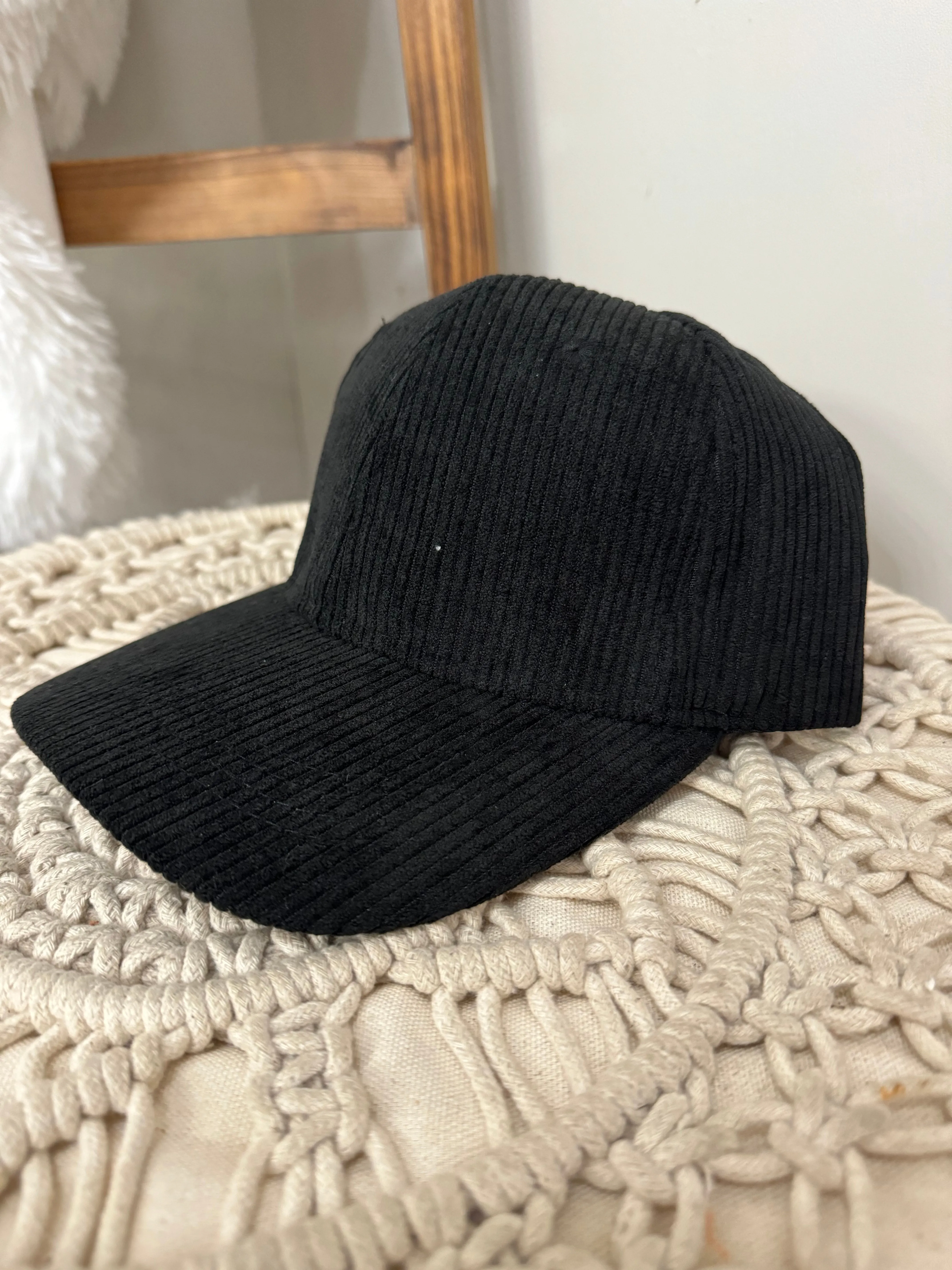 Solid Corduroy Baseball Cap