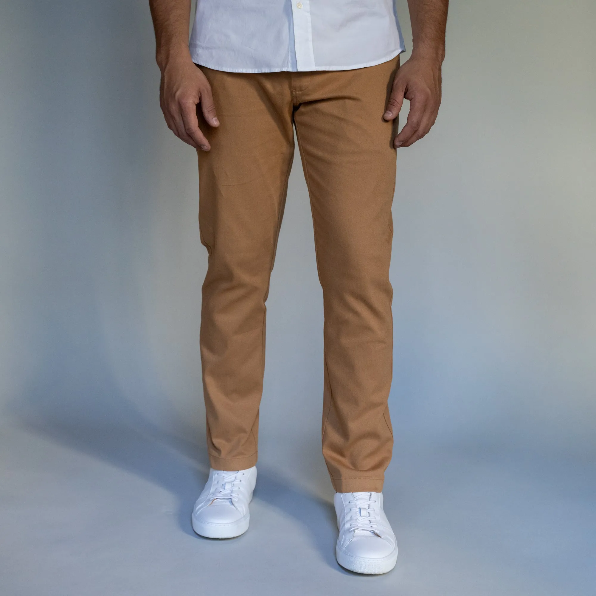 Stretch Chinos Standard Fit - Tobacco