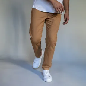 Stretch Chinos Standard Fit - Tobacco