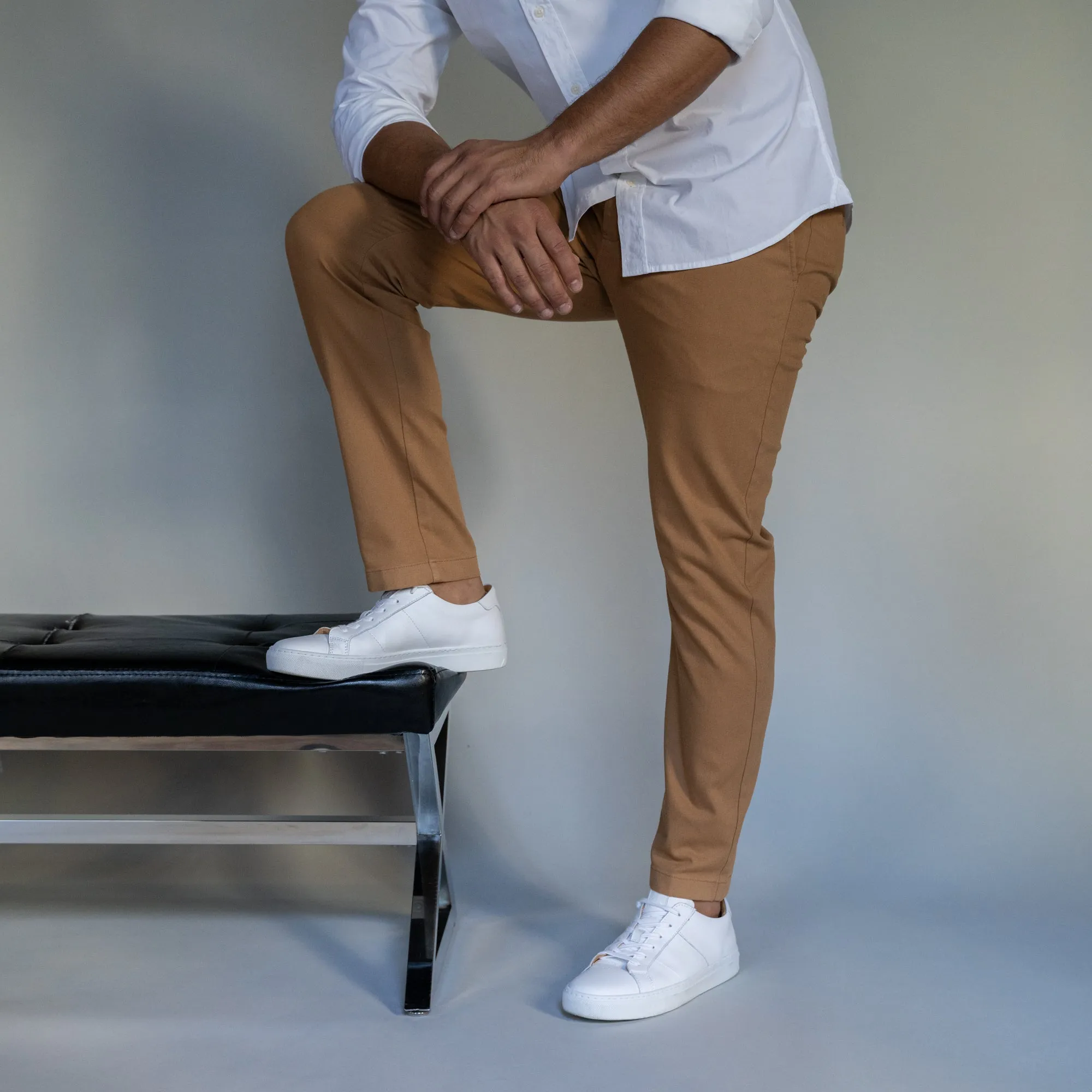 Stretch Chinos Standard Fit - Tobacco