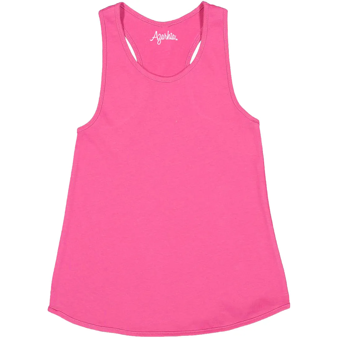 Tank Top with Racer Back in Hot Pink